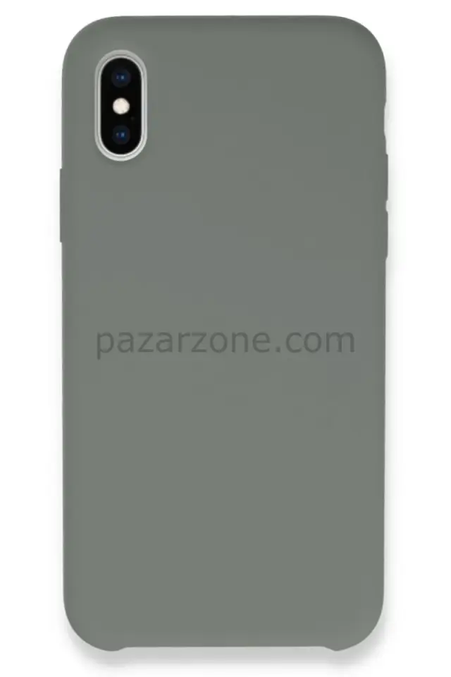 Newface Apple iPhone XS Max Kılıf Lansman Legant Silikon - Gri