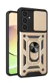 Newface Samsung Galaxy A05S Kılıf Pars Lens Yüzüklü Silikon - Gold