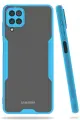 Newface Samsung Galaxy A22 Kılıf Platin Silikon - Mavi