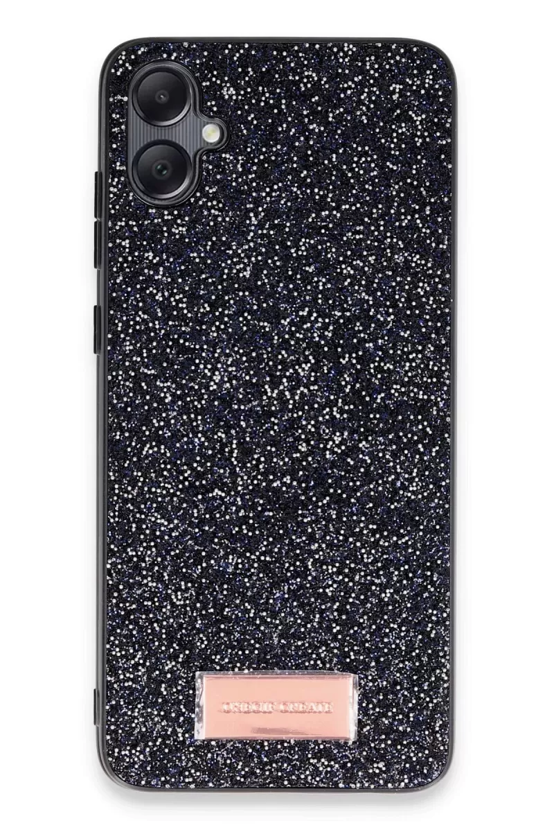 Onegif Samsung Galaxy A05 Bright Simli Kapak - Siyah