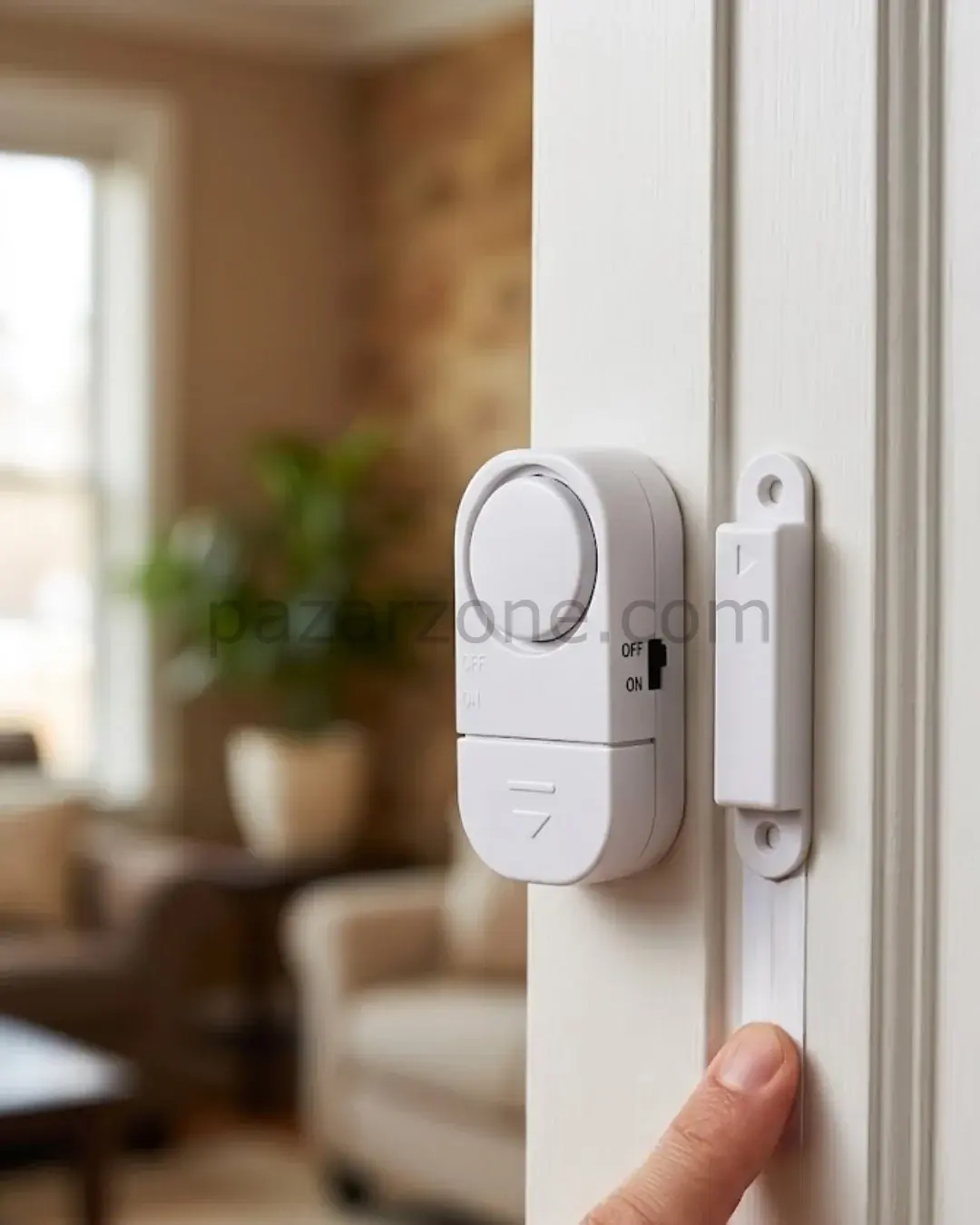 Kapı Alarmı Pencere Sensörü 90 dB Sesli Güvenlik Sistemi Kolay Montajlı