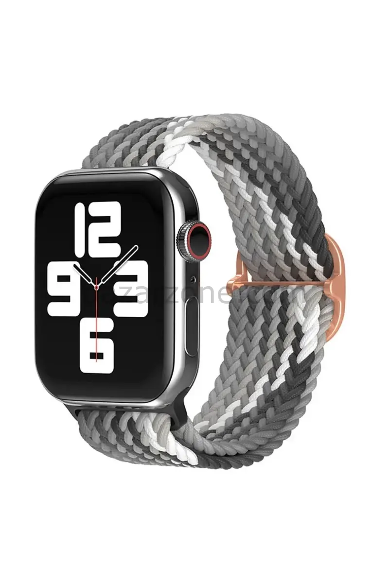 Newface Apple Watch 42mm Star Kordon - Gri-Siyah