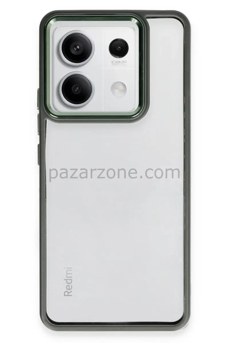 Newface Xiaomi Redmi Note 13 Pro 4G Kılıf Power Silikon - Koyu Yeşil