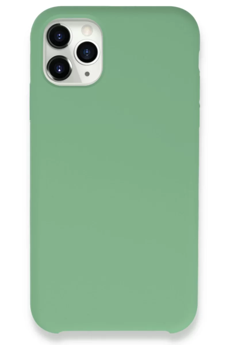 Newface Apple iPhone 11 Pro Max Kılıf Lansman Legant Silikon - Yeşil
