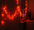 Damla Uçlu Kırmızı Dekoratif Işık 10 Metre 100 LED