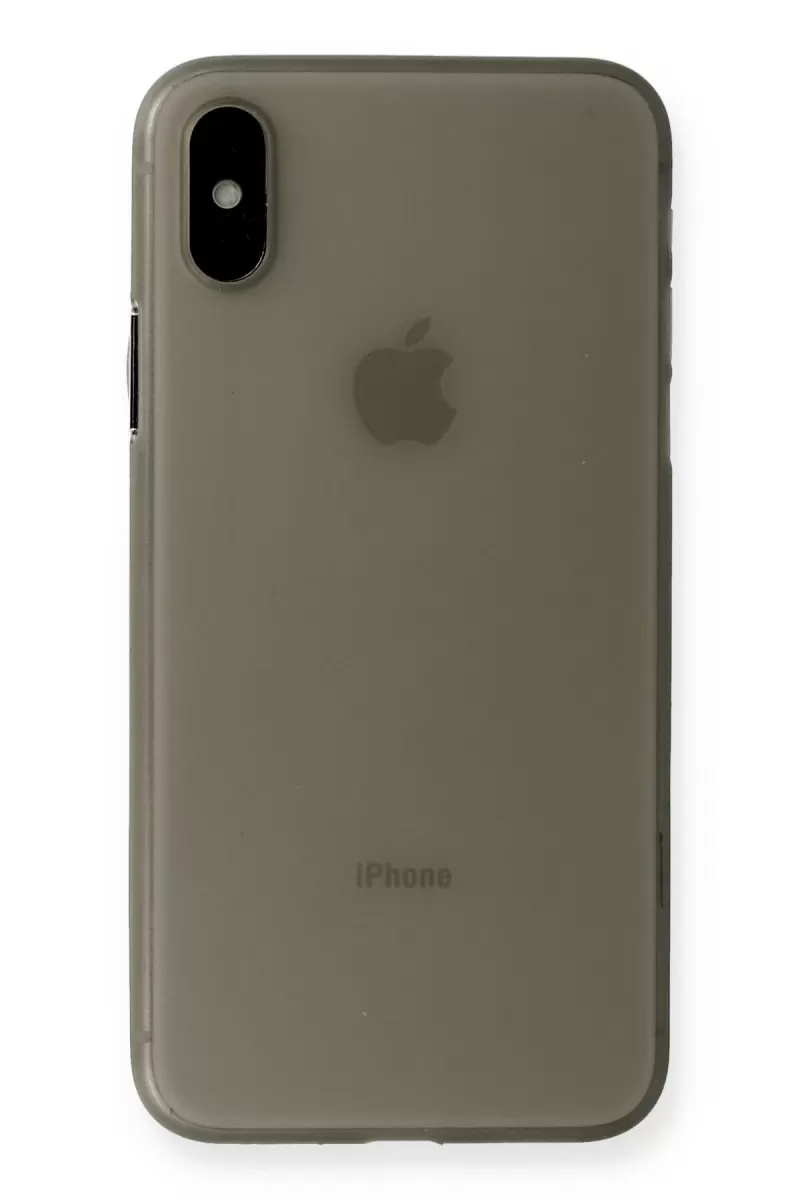 Newface Apple iPhone XS Max Kılıf PP Ultra İnce Kapak - Gri