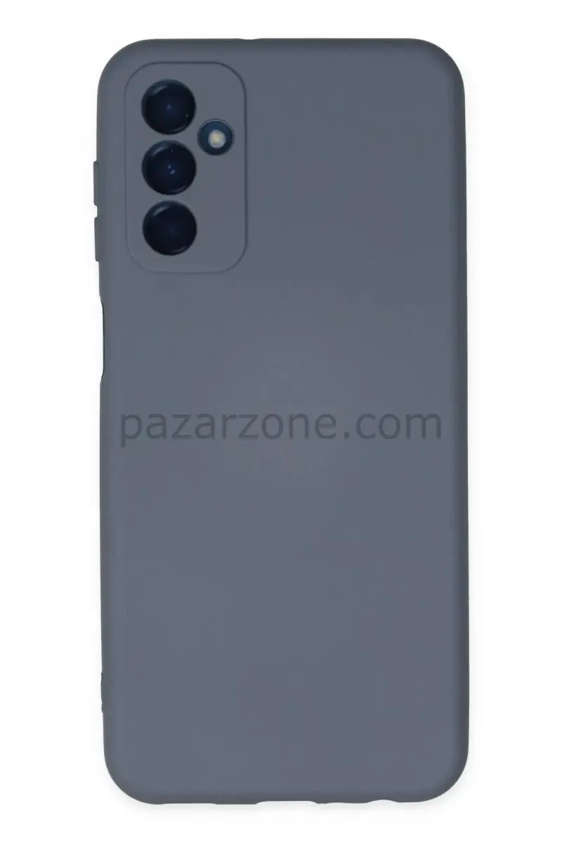 Newface Samsung Galaxy M23 Kılıf Nano içi Kadife Silikon - Gri