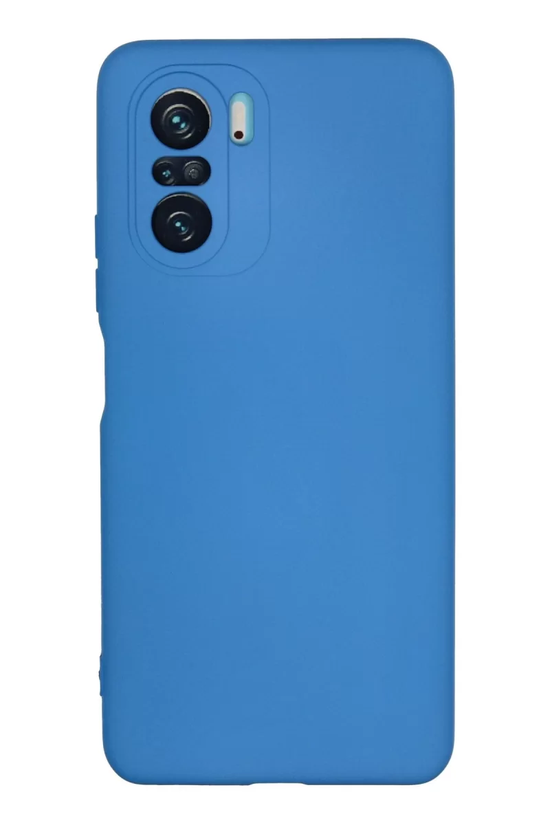 Newface Xiaomi Poco F3 Kılıf Nano içi Kadife Silikon - Mavi