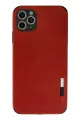 Newface Apple iPhone 11 Pro Max Kılıf Loop Deri Silikon - Kırmızı