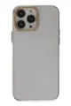 Newface Apple iPhone 13 Pro Kılıf Anka PC Sert Metal Kapak - Şeffaf