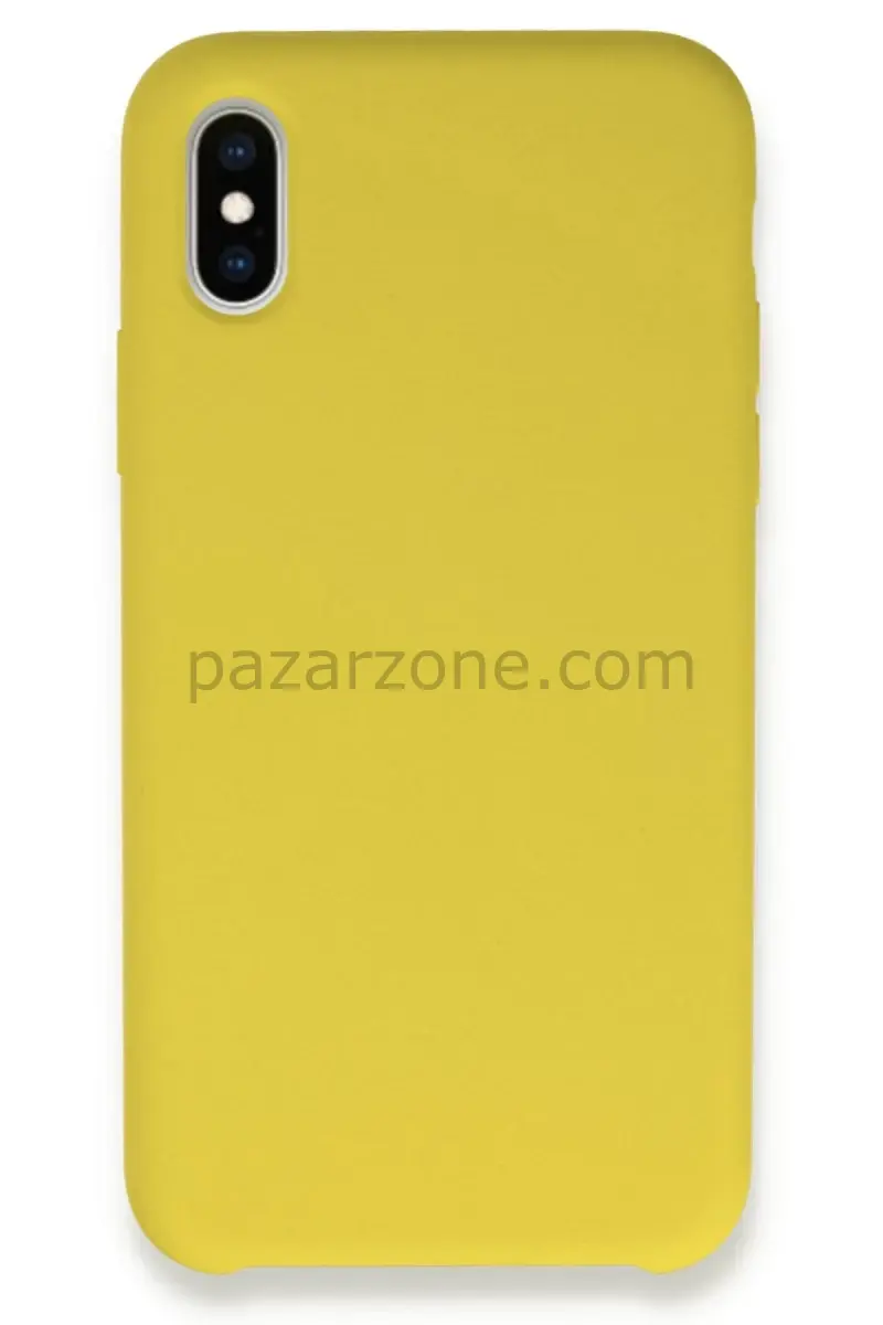 Newface Apple iPhone XS Max Kılıf Lansman Legant Silikon - Sarı