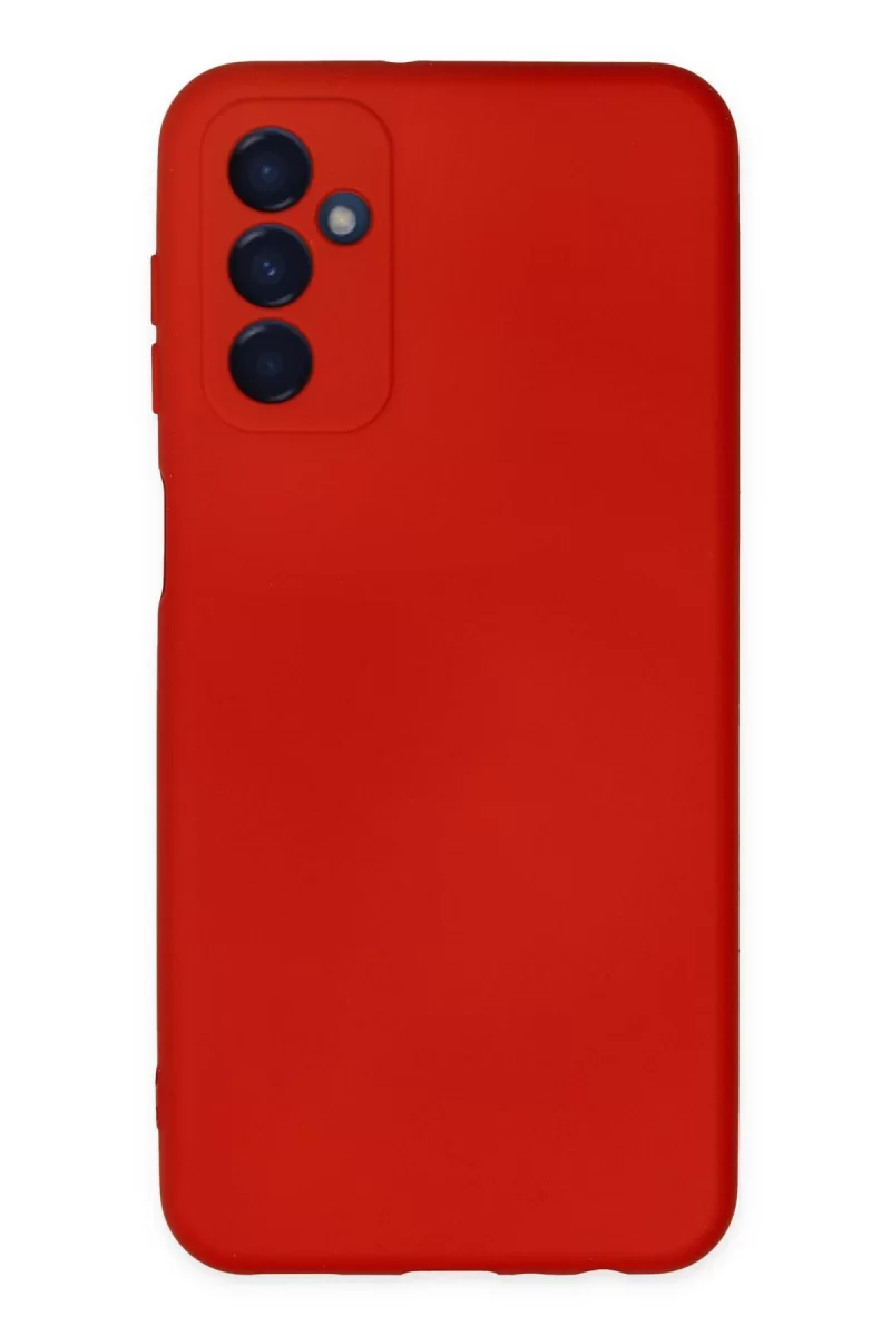 Newface Samsung Galaxy M23 Kılıf Nano içi Kadife Silikon - Kırmızı
