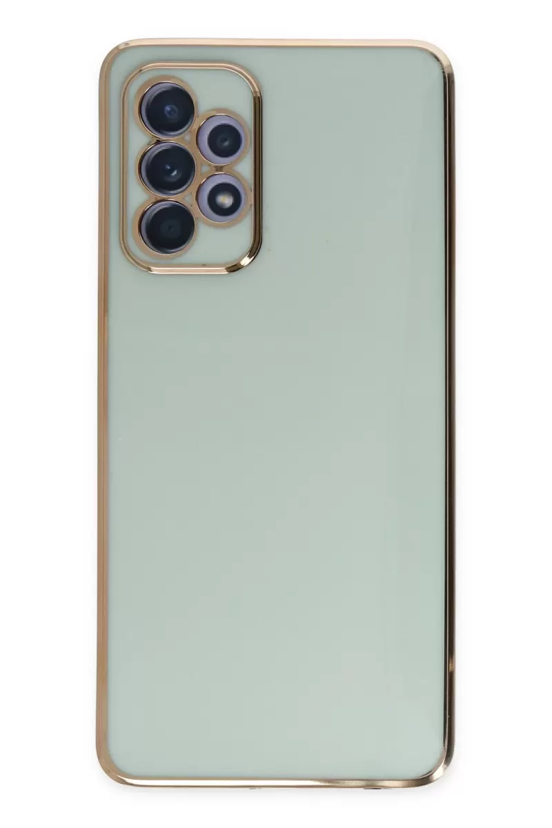 Newface Samsung Galaxy A52 Kılıf Volet Silikon - Açık Yeşil