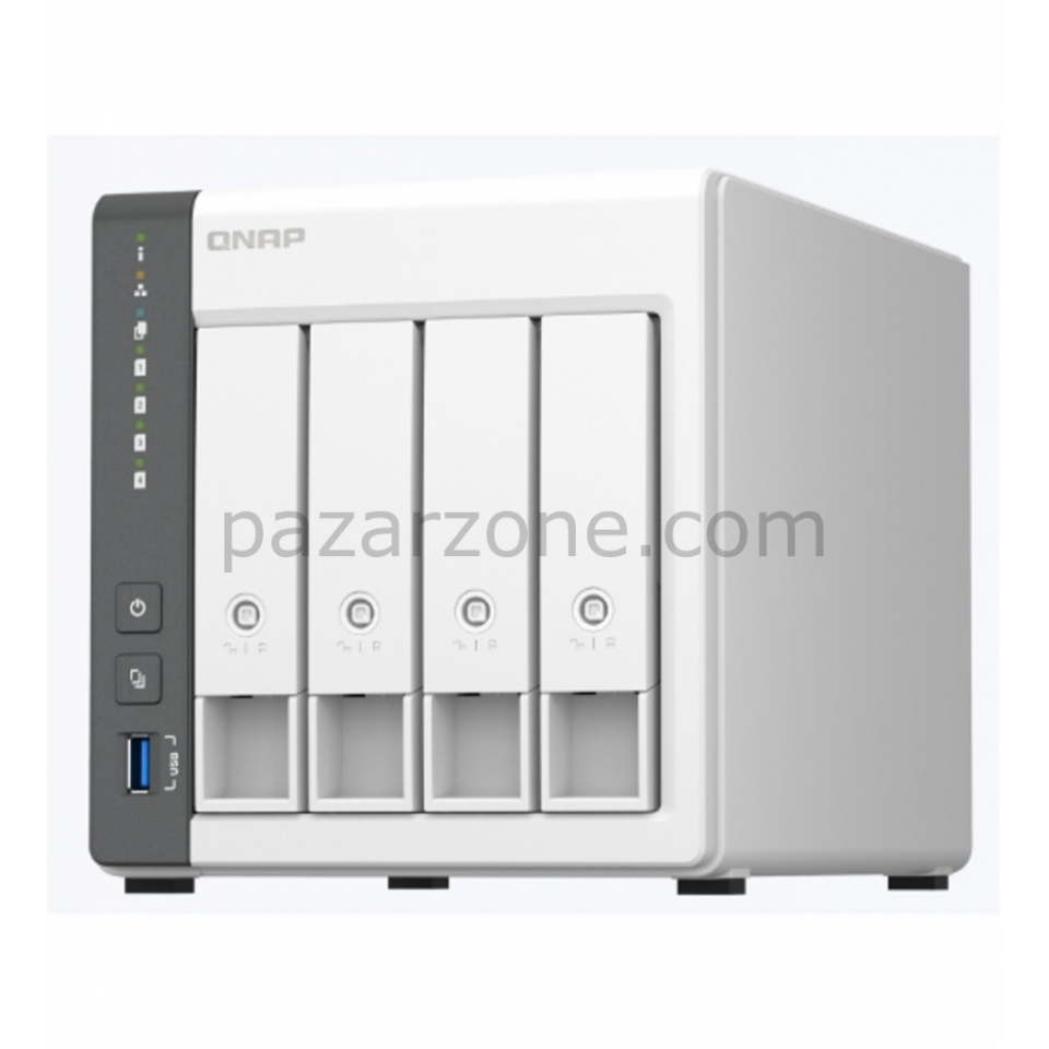 QNAP TurboNAS TS-433-4G, 4Gb Ram, 4xYuvalı, Tower NAS
