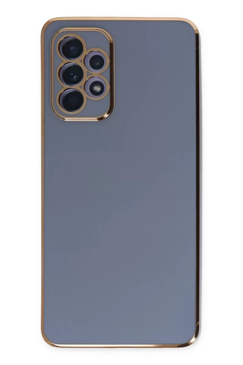 Newface Samsung Galaxy A52 Kılıf Volet Silikon - Mavi