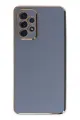 Newface Samsung Galaxy A52 Kılıf Volet Silikon - Mavi