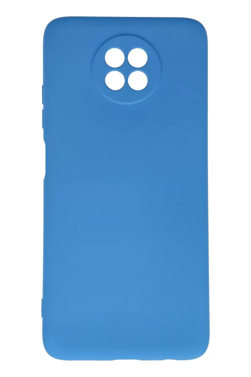Newface Xiaomi Redmi Note 9 5G Kılıf Nano içi Kadife Silikon - Mavi