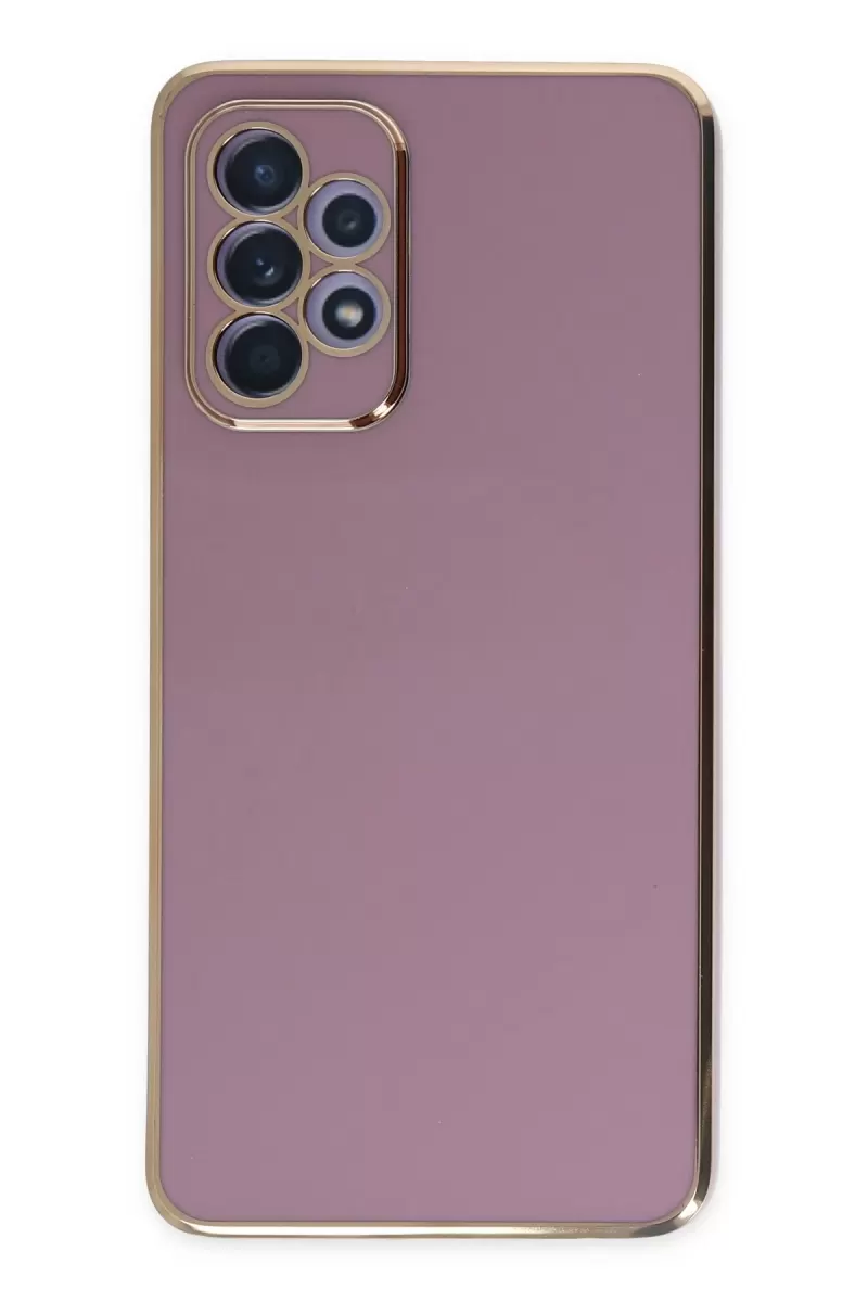Newface Samsung Galaxy A52 Kılıf Volet Silikon - Mor