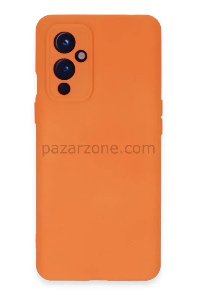 Newface One Plus 9 Kılıf Nano içi Kadife Silikon - Turuncu