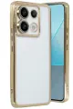 Newface Xiaomi Redmi Note 13 Pro 4G Kılıf Razer Lensli Silikon - Gold