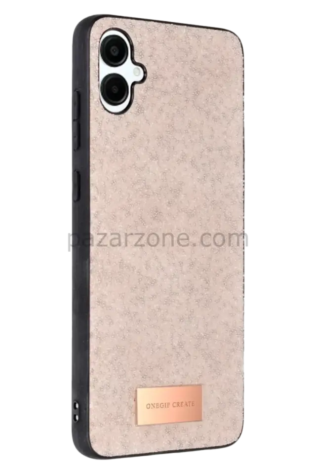 Onegif Samsung Galaxy A06 Bright Simli Kapak - Pembe