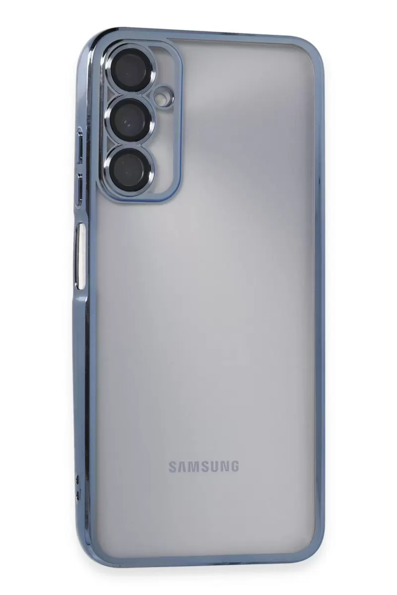 Newface Samsung Galaxy A05S Kılıf Razer Lensli Silikon - Açık Mavi