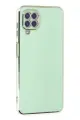 Newface Samsung Galaxy A22 Kılıf Volet Silikon - Açık Yeşil
