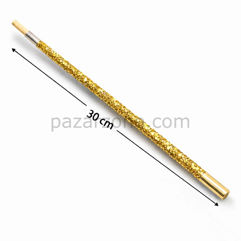 30 Cm Altın Gold Payetli Sigara Tutacağı – 1920’ler Gatsby Parti Aksesuarı