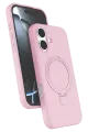 Newface Apple iPhone 16 Regal Magsafe Standlı Kapak - Açık Pembe
