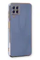 Newface Samsung Galaxy A22 Kılıf Volet Silikon - Mavi