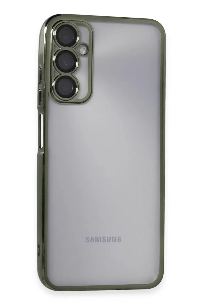 Newface Samsung Galaxy A05S Kılıf Razer Lensli Silikon - Yeşil