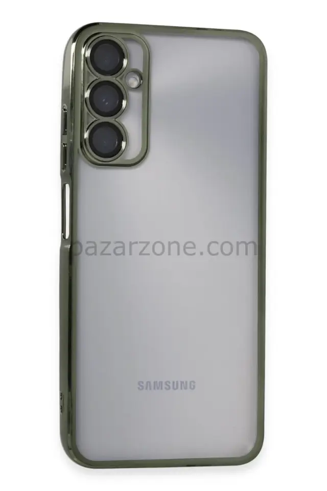 Newface Samsung Galaxy A05S Kılıf Razer Lensli Silikon - Yeşil