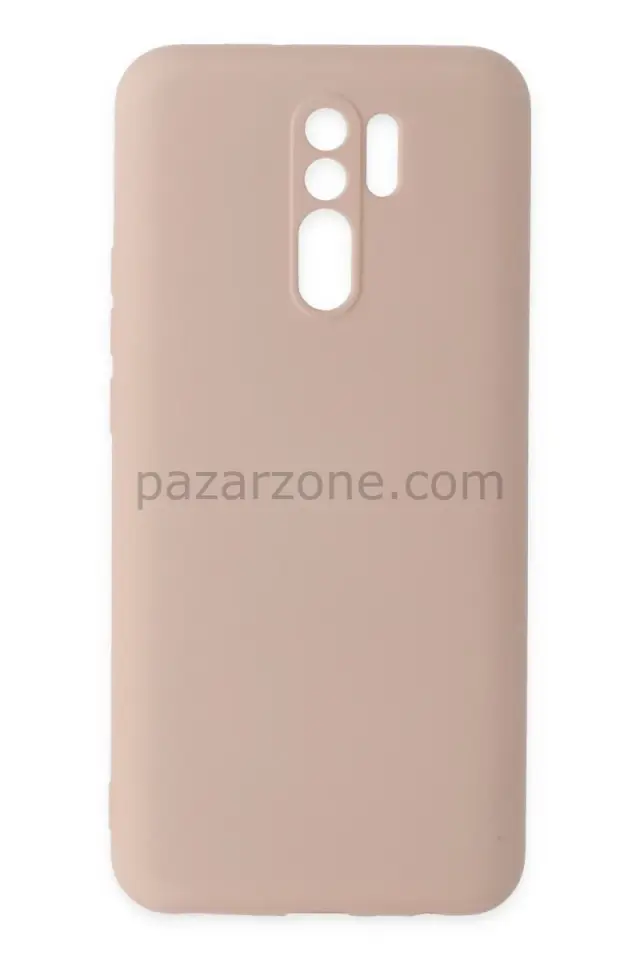 Newface Xiaomi Redmi 9 Kılıf Nano içi Kadife Silikon - Pudra