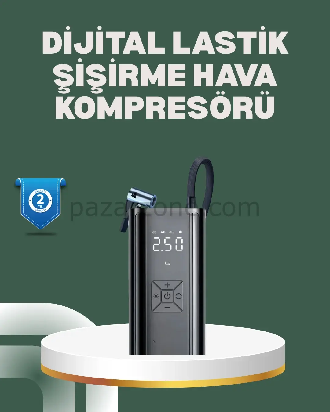 Bisiklet, Motosiklet ve Araçlar İçin Çok Amaçlı Hava Pompası