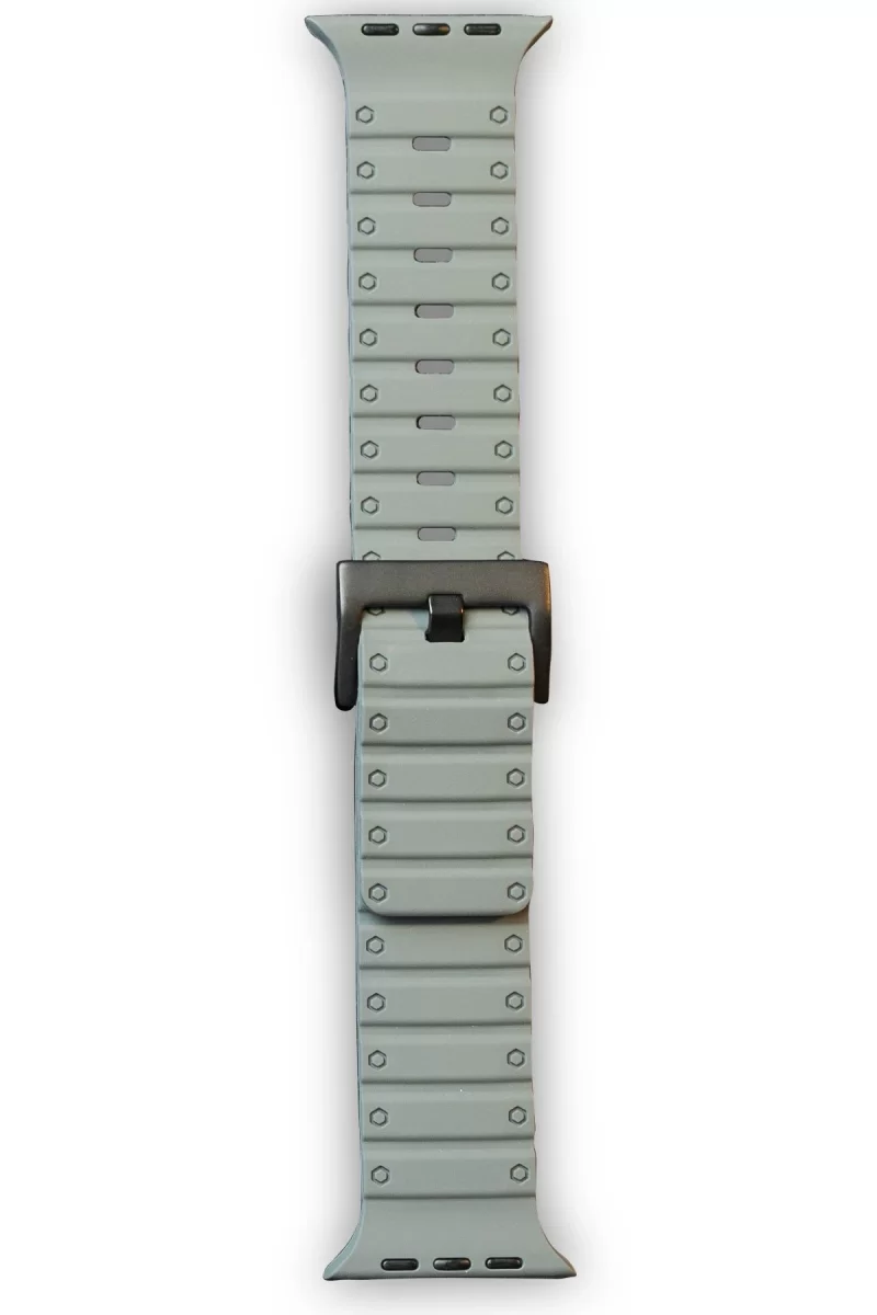Newface Apple Watch 42mm Magnus Mıknatıslı Silikon Kordon - Gri