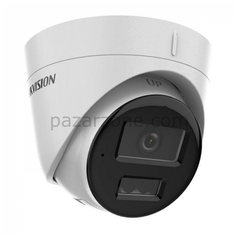 HIKVISION DS-2CD1323G2-LIUF 2Mpix, 2,8mm Lens, H265+, Hybrid Light,  30Mt Gece Görüşü, PoE, Mikrofonlu Dome IP Kamera