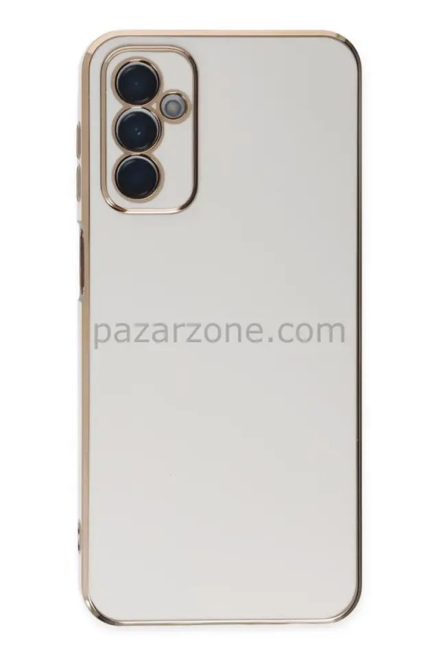 Newface Samsung Galaxy M23 Kılıf Volet Silikon - Beyaz
