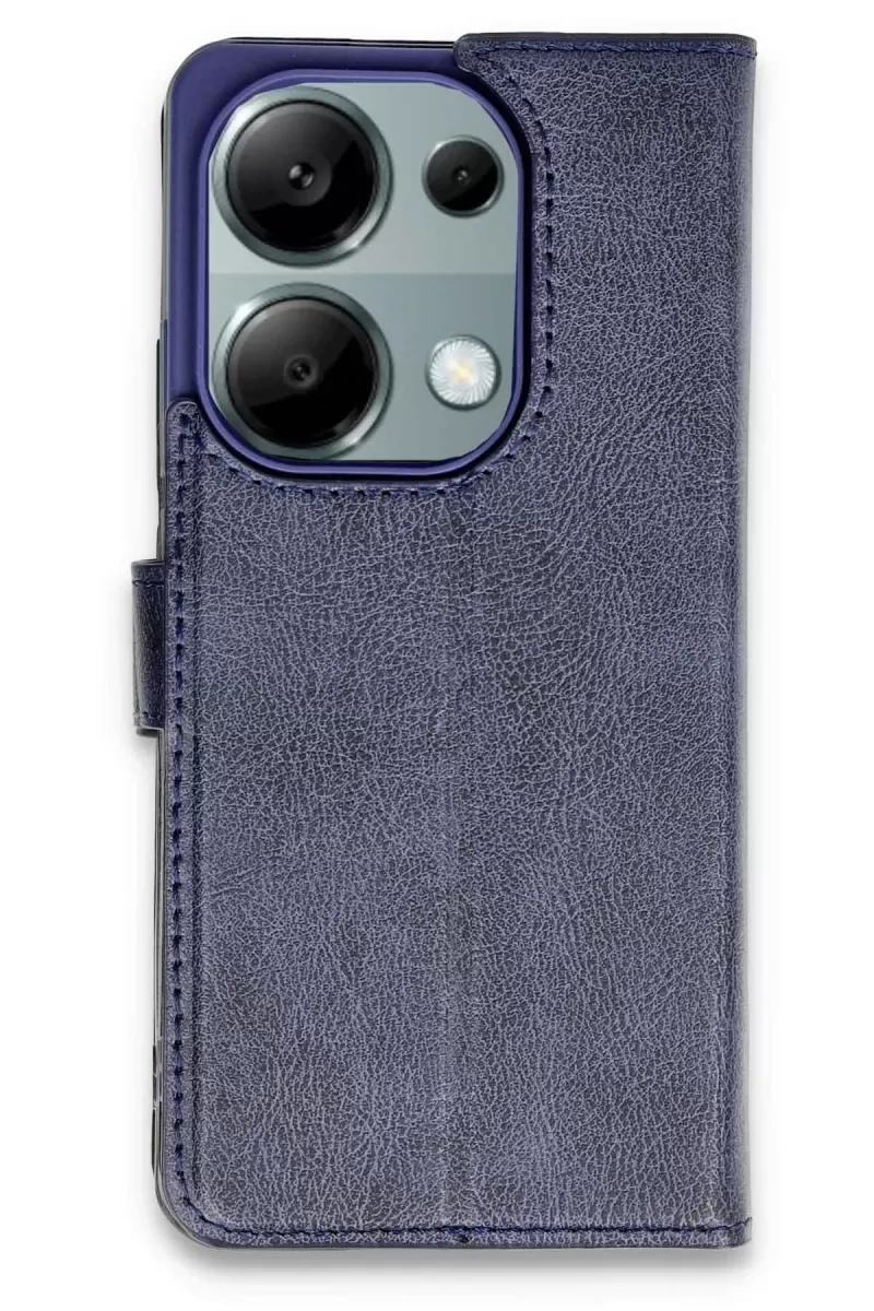 Newface Xiaomi Redmi Note 13 Pro 4G Kılıf Trend S Plus Kapaklı Kılıf - Lacivert