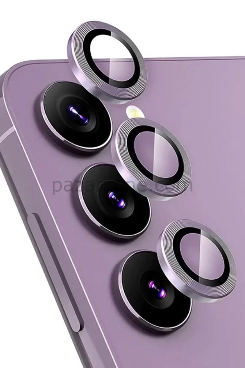 Newface Samsung Galaxy S24 FE Raze Metal Kamera Lens - Mor