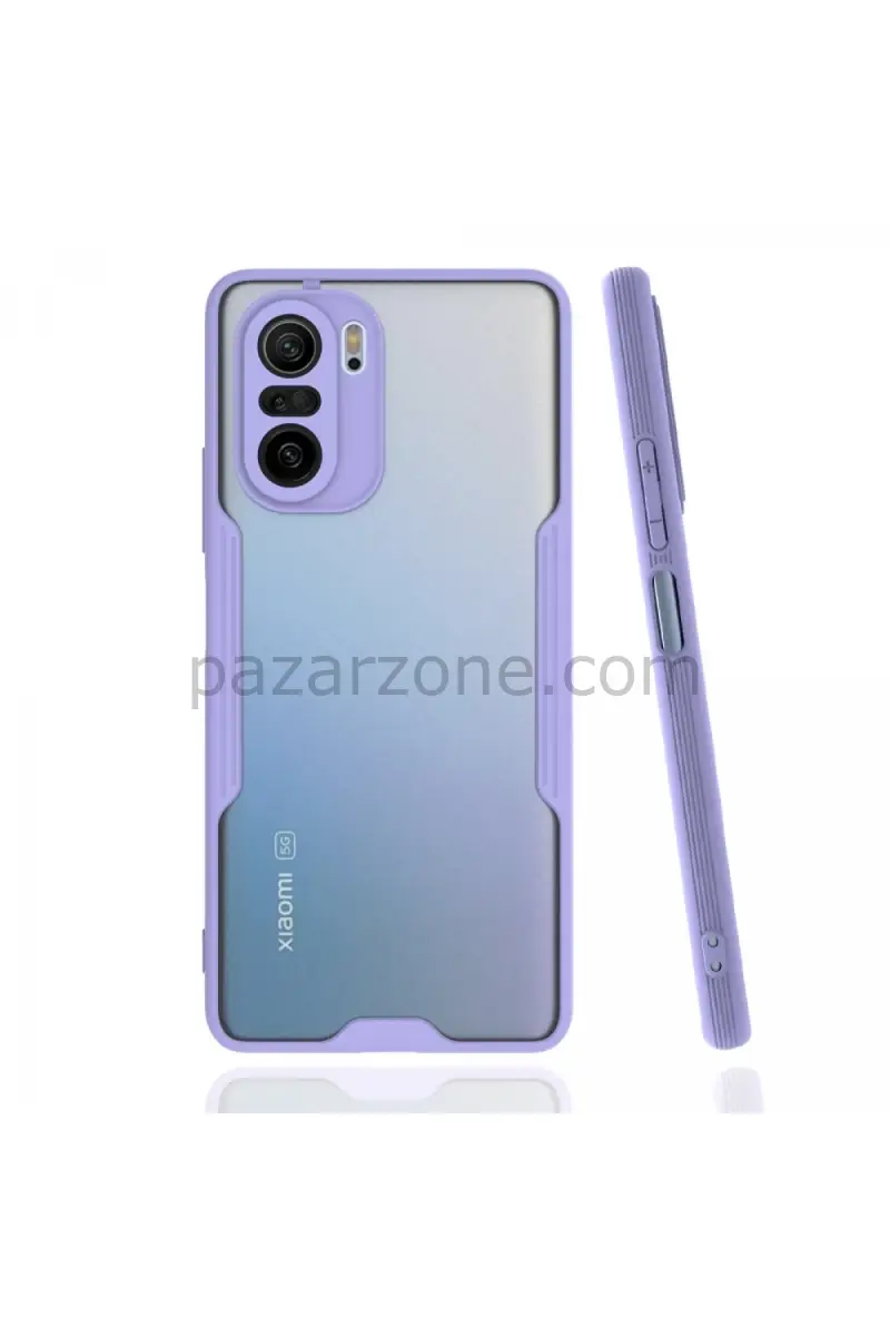Newface Xiaomi Poco F3 Kılıf Platin Silikon - Lila