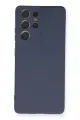 Newface Samsung Galaxy S21 Ultra Kılıf Nano içi Kadife Silikon - Gri