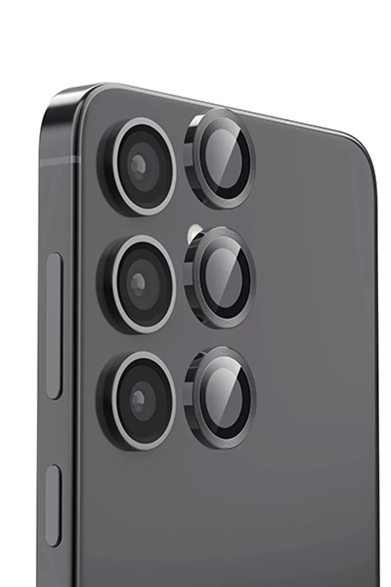 Newface Samsung Galaxy S24 FE Raze Metal Kamera Lens - Siyah