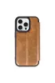 Newface Apple iPhone 15 Pro Max Kılıf Flip Cover - Taba