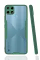 Newface Realme C25Y Kılıf Platin Silikon - Yeşil