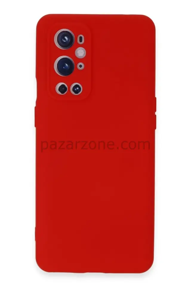 Newface One Plus 9 Pro Kılıf Nano içi Kadife Silikon - Kırmızı