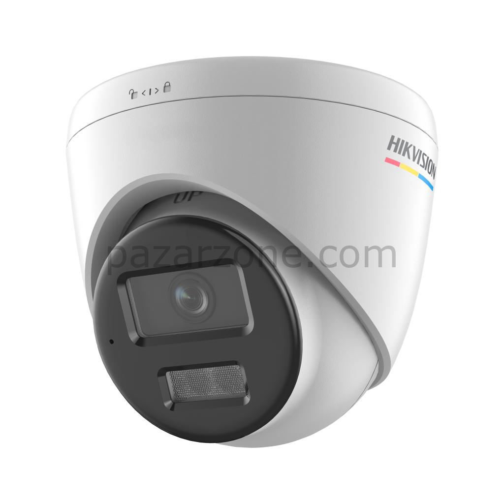 HIKVISION DS-2CD1347G2H-LIUF, 4Mpix, 2,8mm Lens, H265+, 30Mt Gece Görüşü, Dahili Mikrofon, Color Vu Lite, Full Time Color, Dome IP Kamera