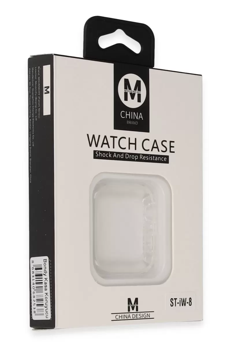 Movenchy Apple Watch 45mm Bondy Kasa Koruyucu - Beyaz