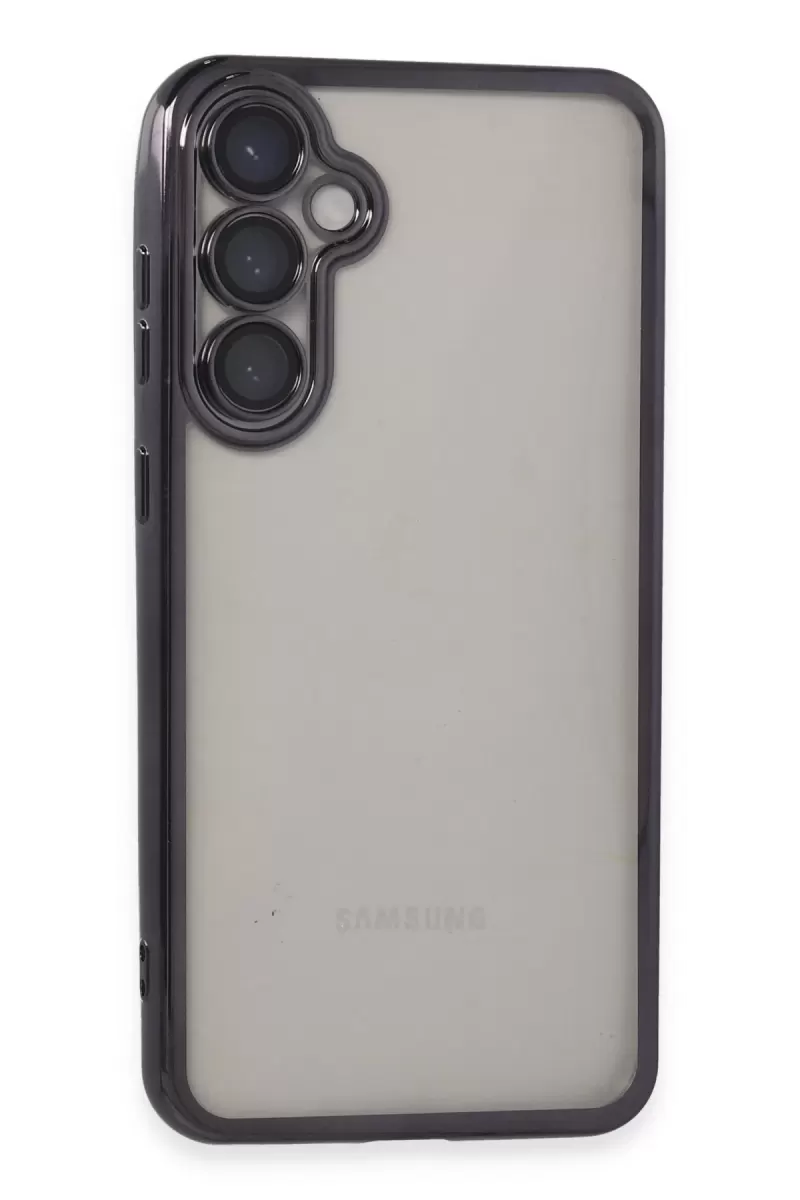 Newface Samsung Galaxy S23 FE Kılıf Razer Lensli Silikon - Mor