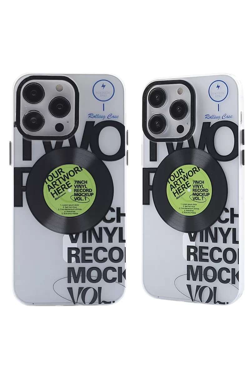 Newface Apple iPhone 14 Pro Kılıf Apollo Magneticsafe Desenli Kapak - Apollo Şeffaf - 5