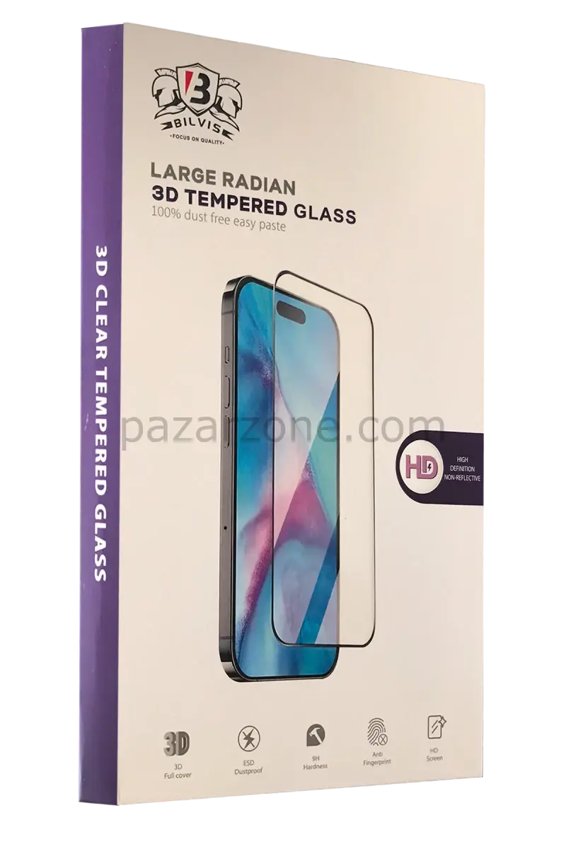 Newface Apple iPhone 16E Bilvis 3D Radian Cam Ekran Koruyucu
